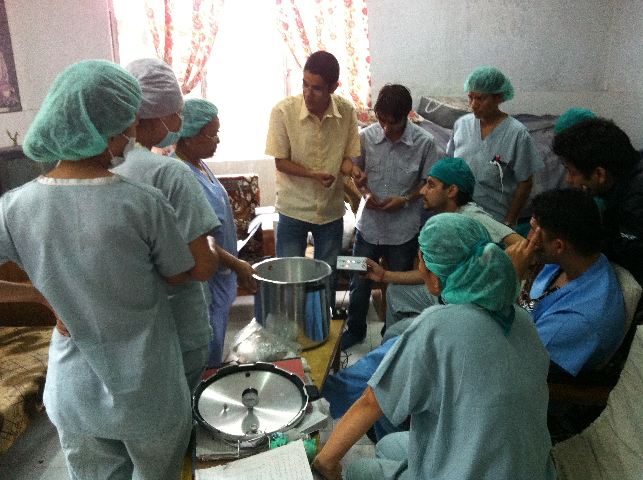 Providers using an OttoClave instrument sterilization system